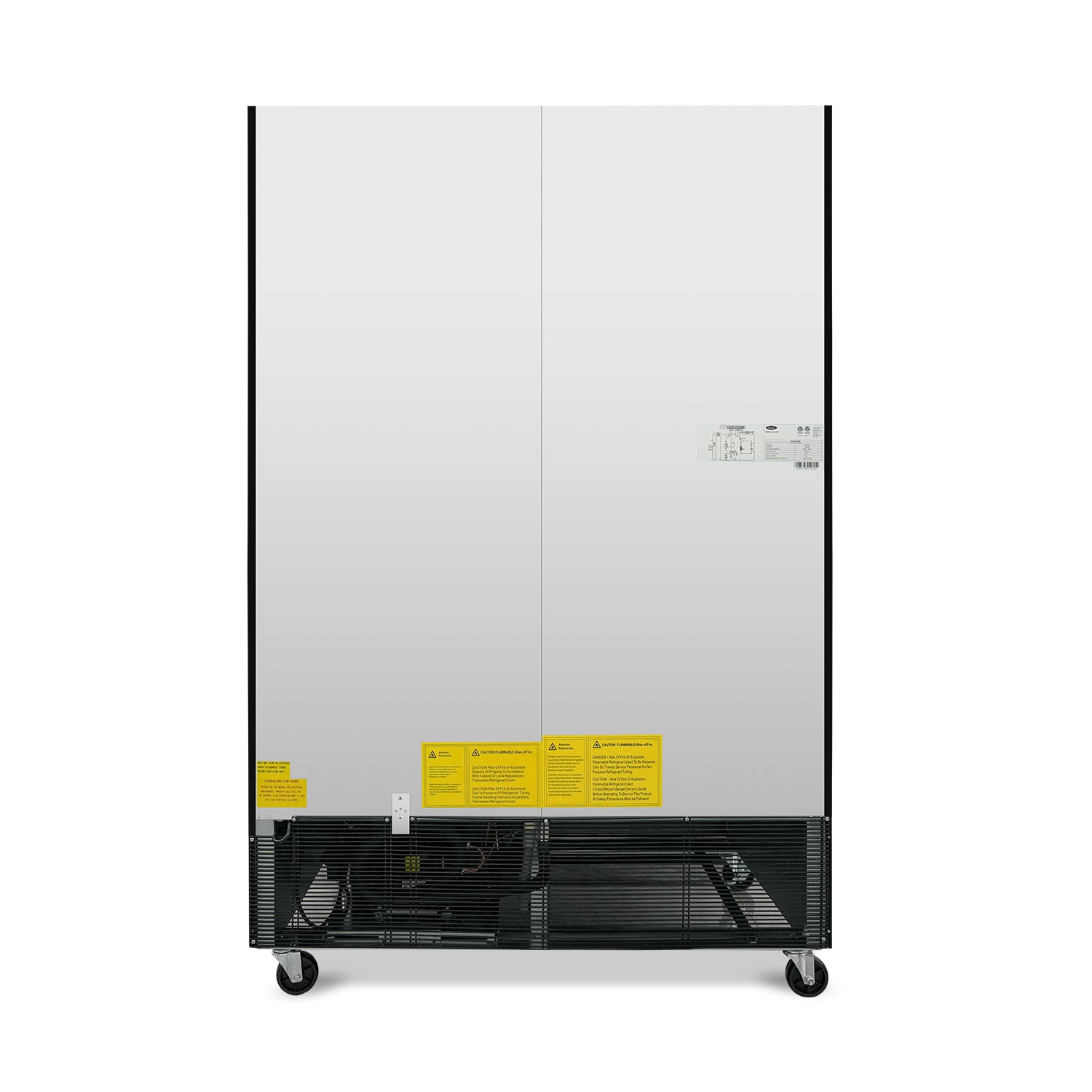 ORIKOOL 54" Commercial Display Merchandiser Refrigerator, 2 Swing Glass Doors, 44.8 cu.ft. with LED Lighting