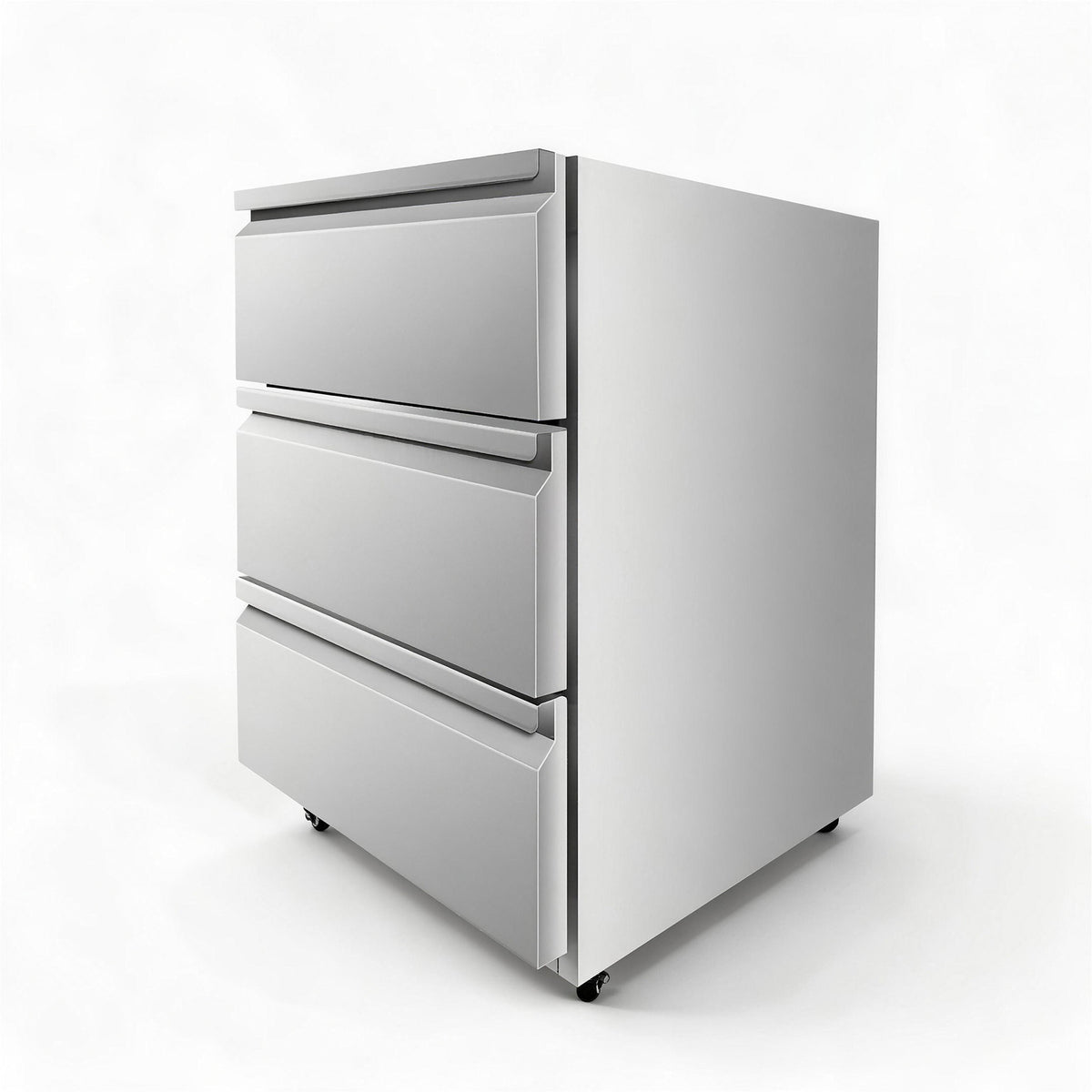 ORIKOOL 23" Commercial Undercounter Refrigerator with 3 Drawers, 4.4 Cu.Ft, Stainless Steel