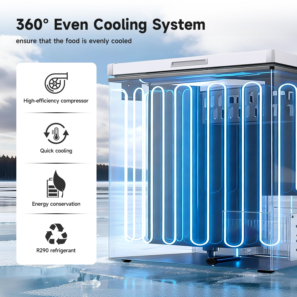 ORIKOOL 7 Cu.Ft Chest Freezer -9.5℉~ 5℉,7 Temperature Control, Removable Baskets, Energy-efficient Deep Chest Freezer