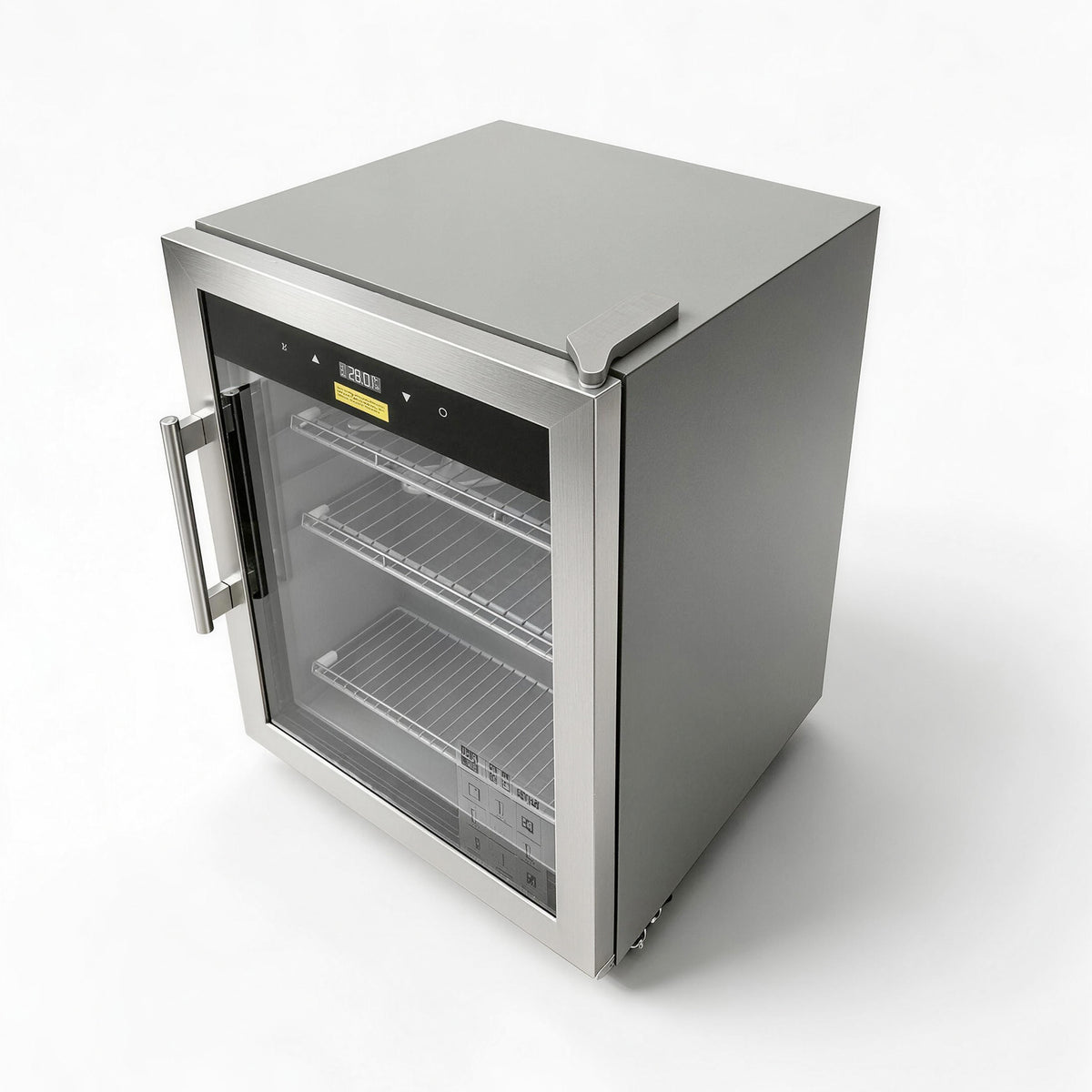 ORIKOOL 22" Commercial Glass Door Refrigerator, 3.9 Cu.Ft, LED Lighting & Adjustable Shelves