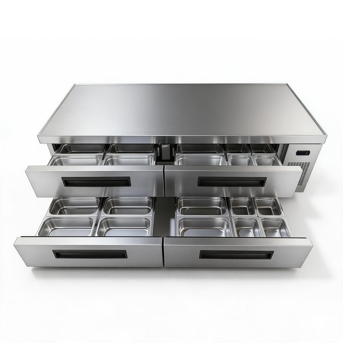 ORIKOOL 72" Commercial Refrigerated Chef Base, 12.36 Cu.Ft, Stainless Steel