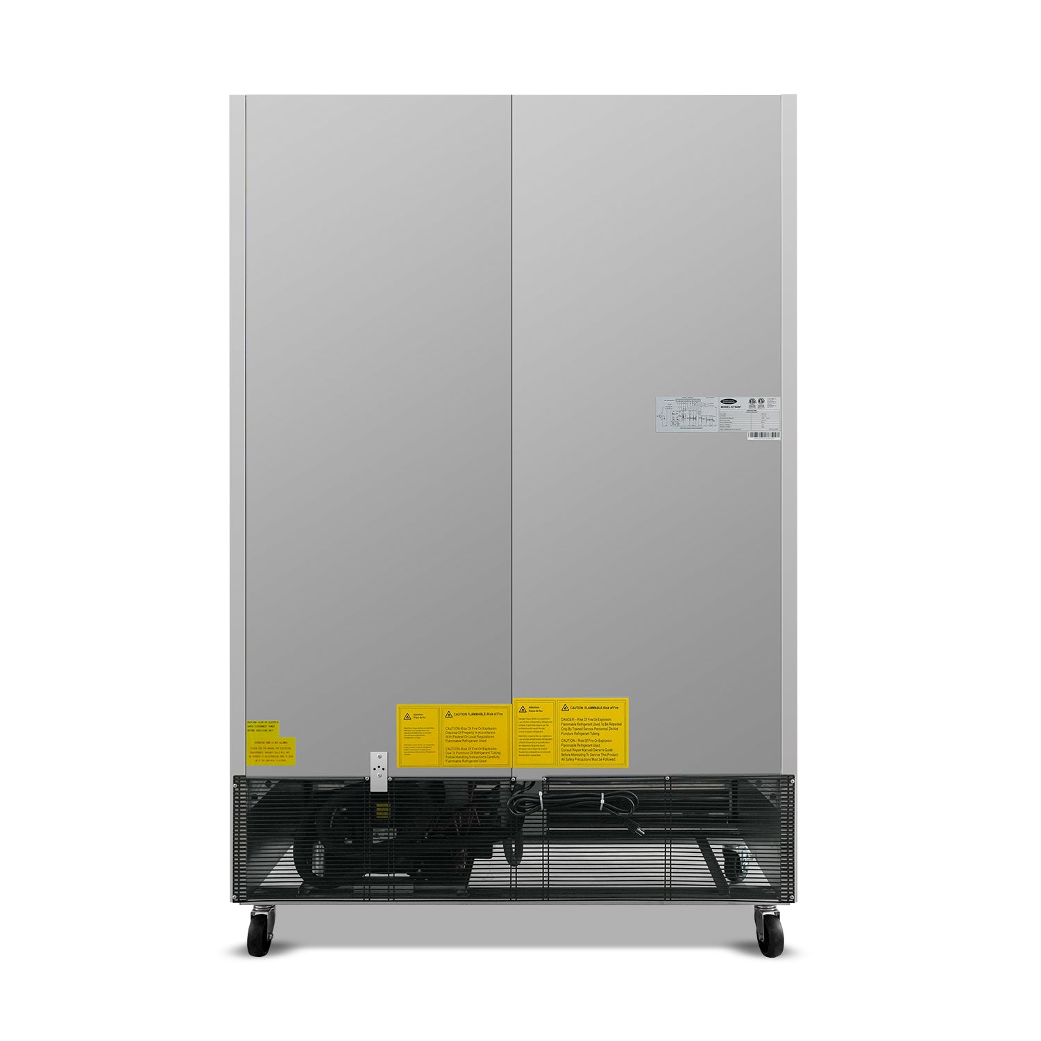 ORIKOOL 54" Commercial Reach-In Refrigerator in Stainless Steel, 2 Solid Doors, 49 cu.ft.
