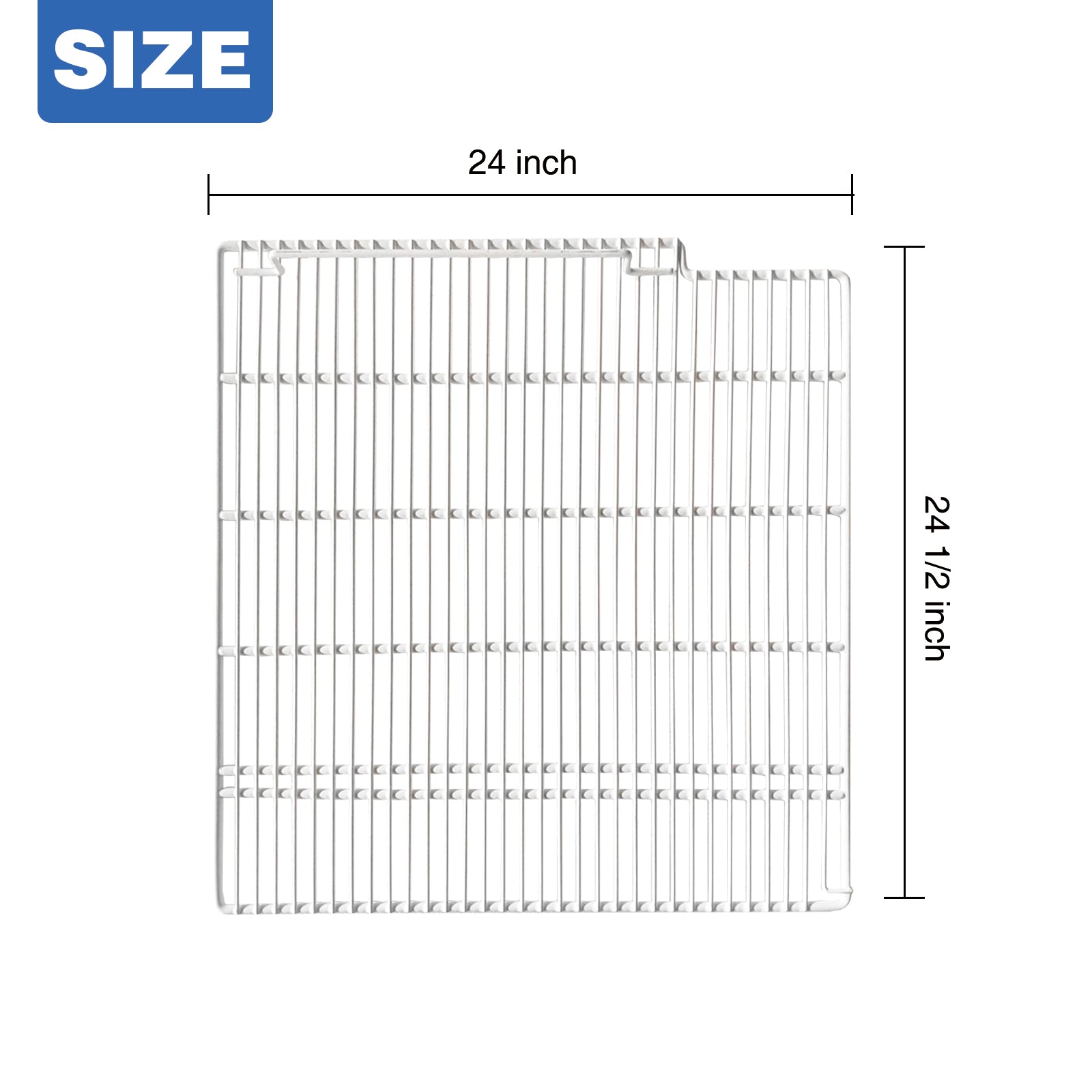 Commercial Freezer and Refrigerator Replacement Shelves for Three-Door Freezers, Set of 3, Epoxy-Coated Wire Shelves (SD2090F)