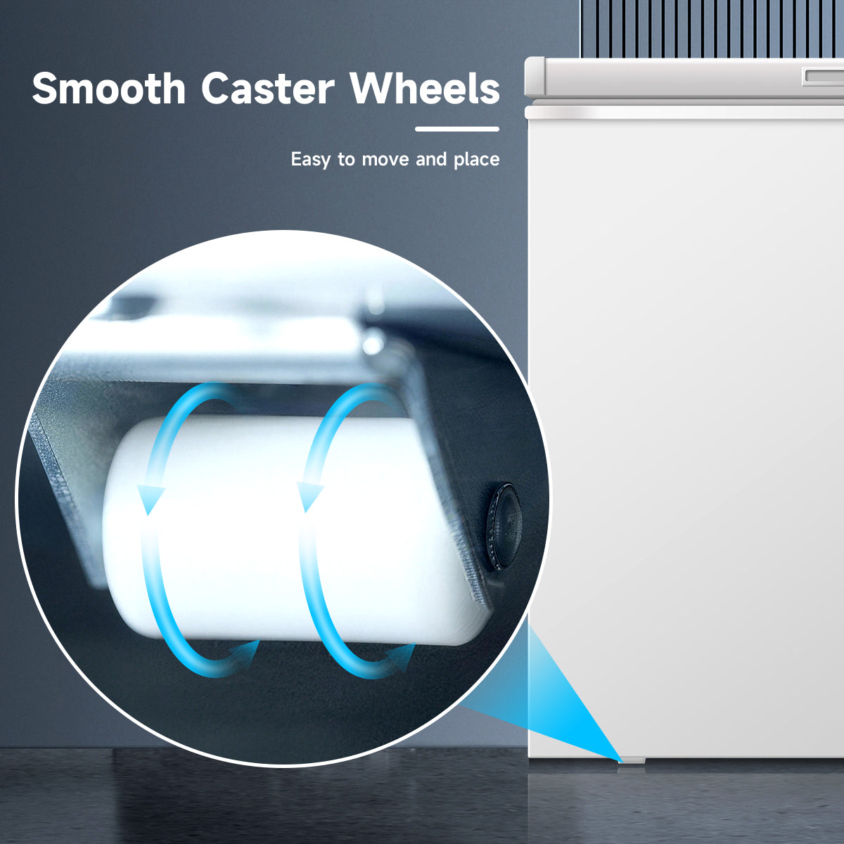 ORIKOOL 5 Cu.Ft Chest Freezer -9.5℉~ 5℉,7 Temperature Control, Removable Baskets, Energy-efficient Deep Chest Freezer