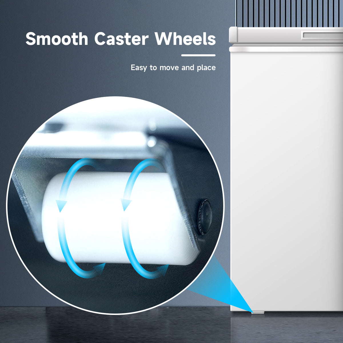 ORIKOOL 3 Cu.Ft Chest Freezer -9.5℉~ 5℉,7 Temperature Control, Removable Baskets, Energy-efficient Deep Chest Freezer