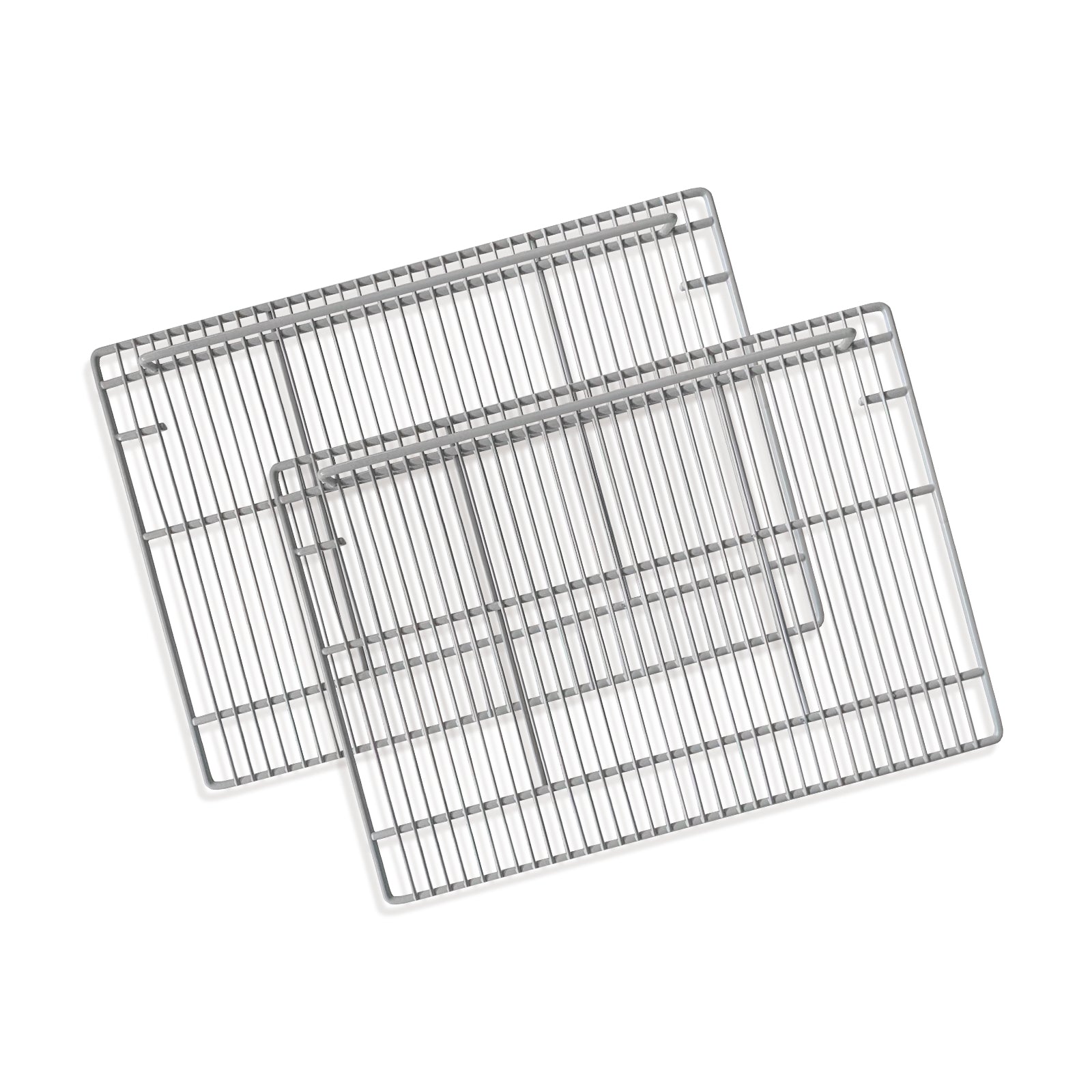Estantes de repuesto para refrigeradores y congeladores comerciales de 2 puertas (19 1/3" x 27 1/2"), juego de 2, de alambre de acero gris con revestimiento epoxi para TSSP60