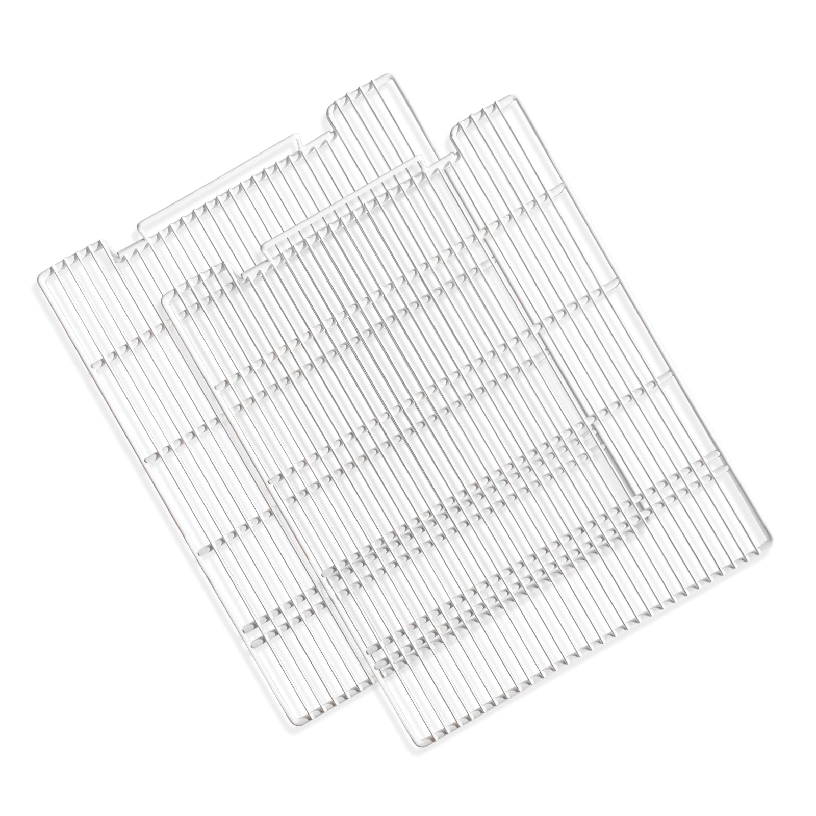 Estantes de repuesto para congelador y refrigerador comercial de 25 3/4" x 21 1/2", juego de 2, estantes de alambre de acero con revestimiento epoxi, color gris