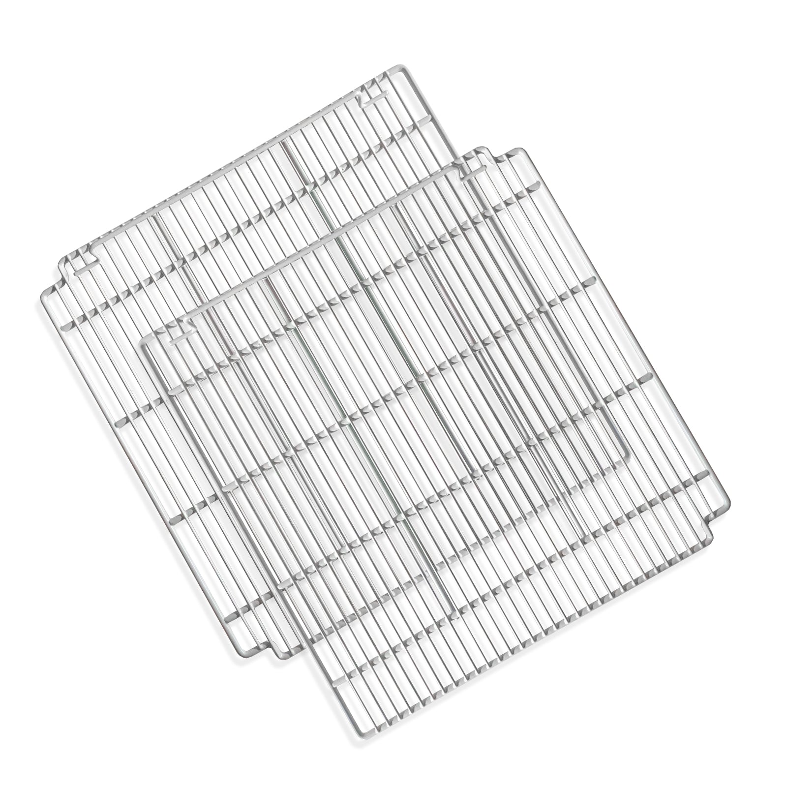 Estantes de alambre ajustables con revestimiento epoxi de 24 1/2" x 24 1/2" (izquierdo y derecho) para refrigeradores/congeladores comerciales ST54BF, ST54BR y ST54BRG (grises). Juego de 2 estantes.