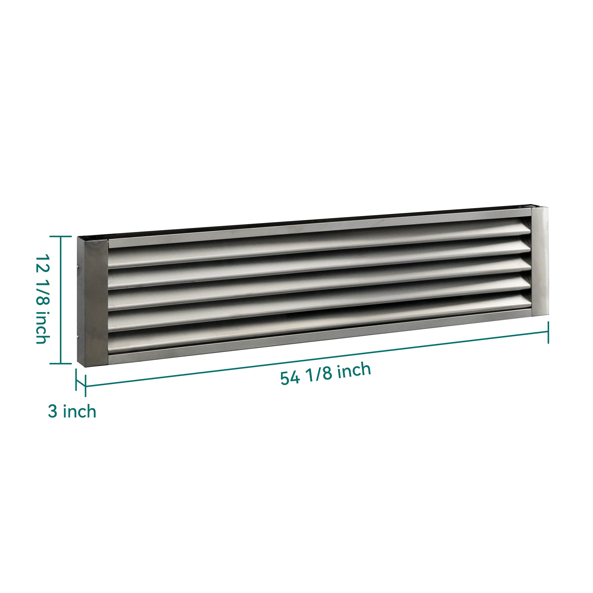 Rejilla frontal inferior para refrigerador o congelador comercial de 54" ST54BR ST54BF en acero inoxidable