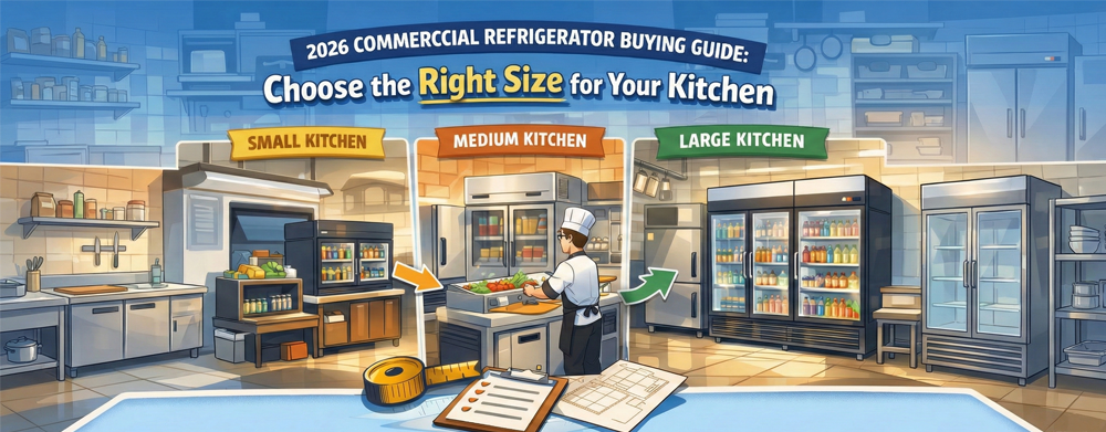 2026 Commercial Refrigerator Buying Guide: Choose the Right Size for Your Kitchen