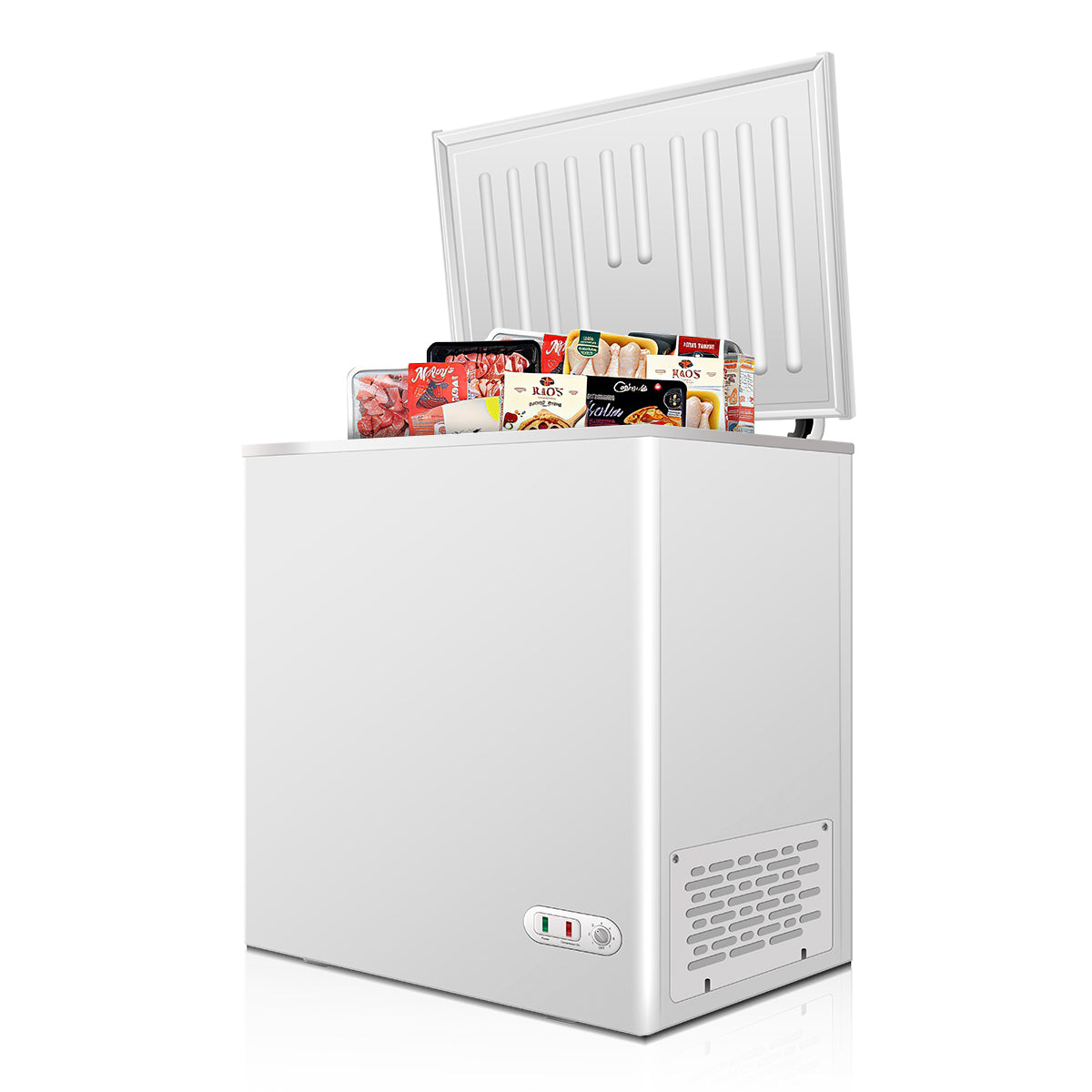 ORIKOOL 5 Cu.Ft Chest Freezer -9.5℉~ 5℉,7 Temperature Control, Removable Baskets, Energy-efficient Deep Chest Freezer