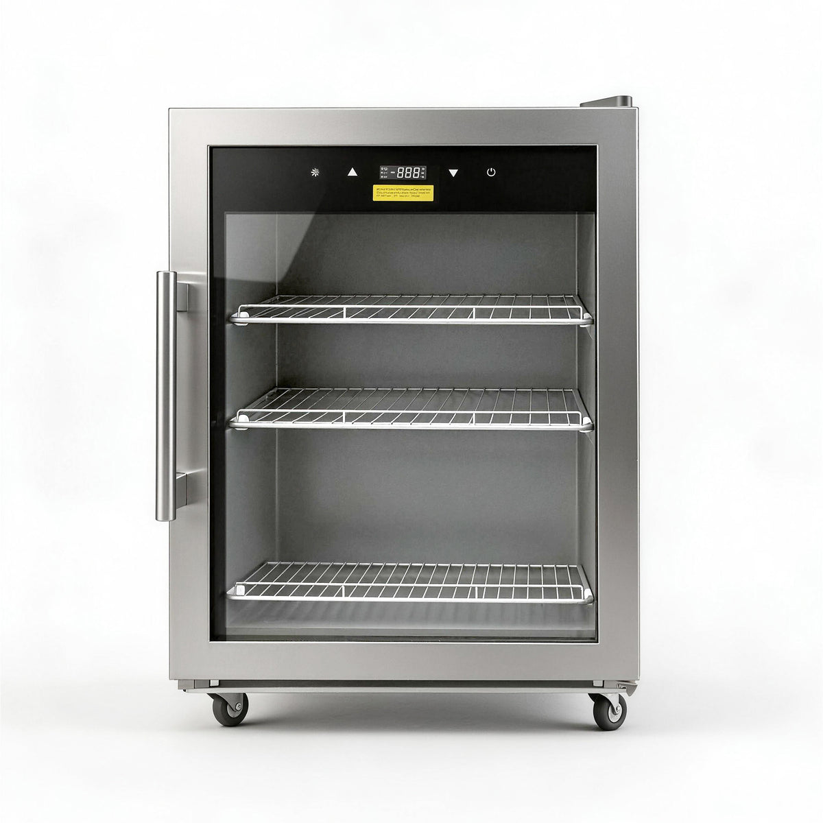 ORIKOOL 22" Commercial Glass Door Refrigerator, 3.9 Cu.Ft, LED Lighting & Adjustable Shelves