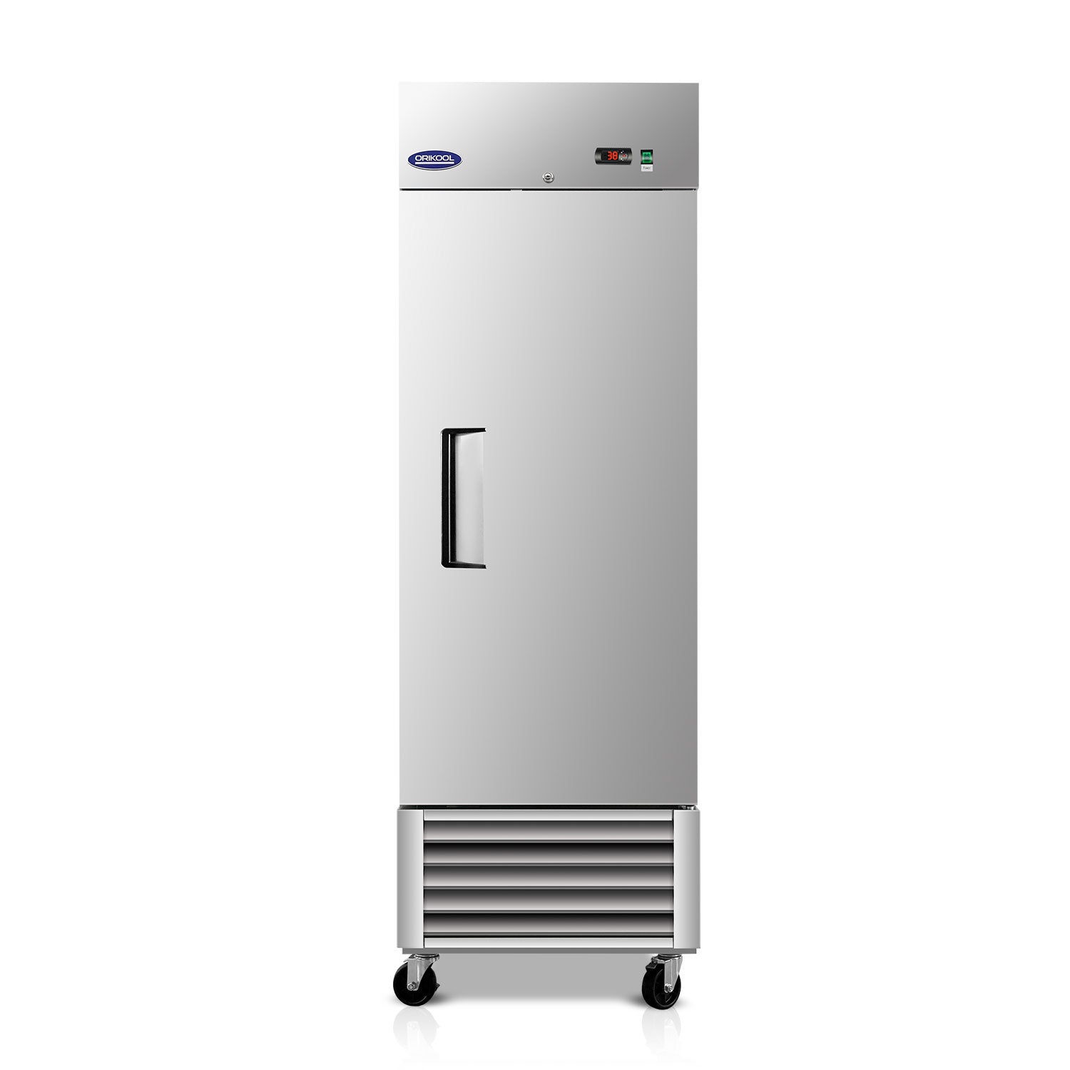 ORIKOOL 27" Commercial Reach-In Refrigerator in Stainless Steel, 1 Solid Door, 23 cu.ft.