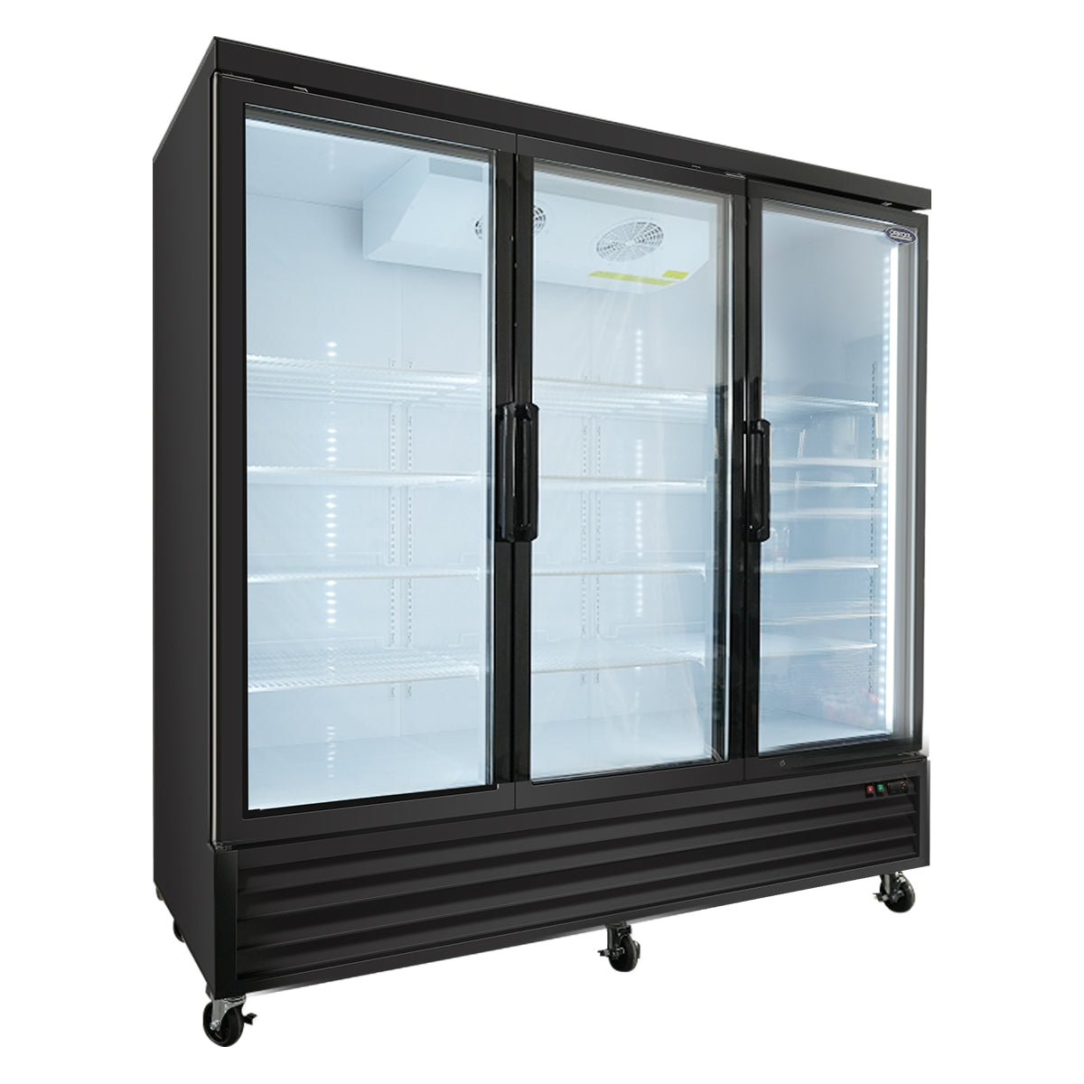 ORIKOOL SD2090FT 81" Triple Swing Glass Door Merchandiser Freezer 70 cu.ft. Commercial Freezer, Black