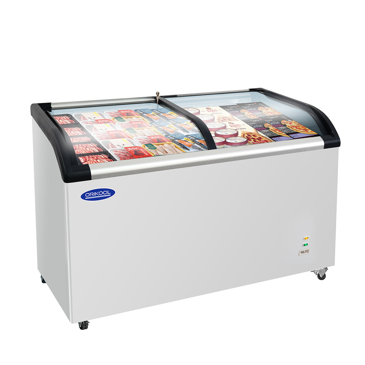 ORIKOOL 50"W Commercial Sliding Glass Top Display Freezer 12.5 cu.ft SD420Q