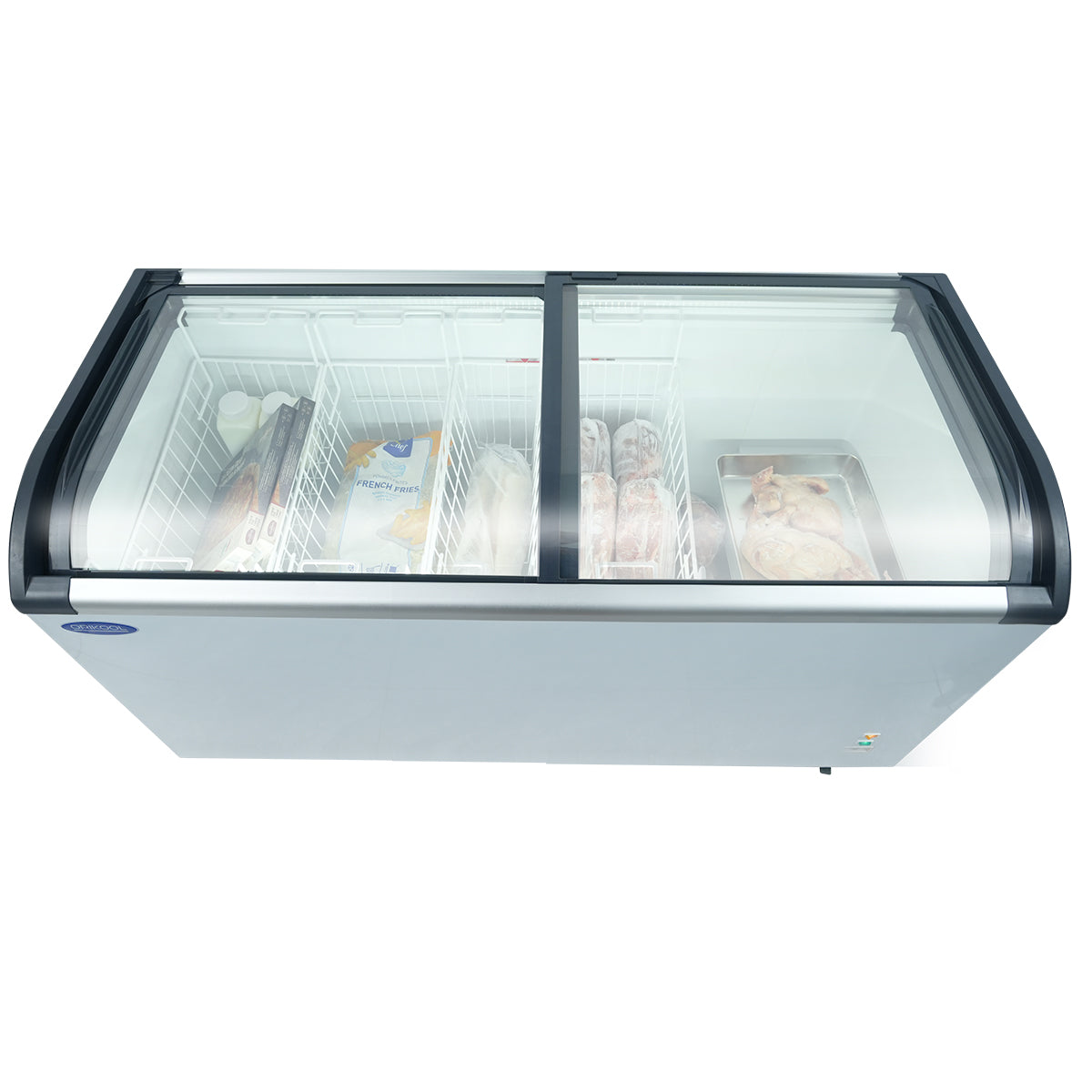 ORIKOOL 60"W Commercial Sliding Glass Top Display Freezer 15.7 cu.ft SD520Q