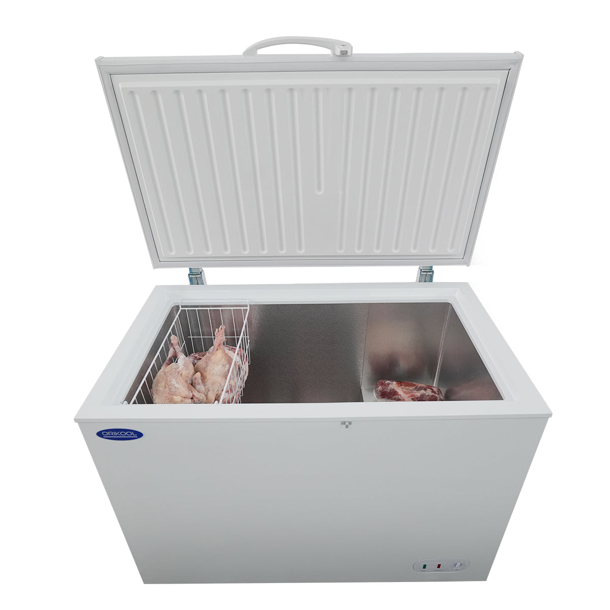 ORIKOOL 40''W Commercial Solid Top Chest Freezer 9.9 cu. ft. White BD350