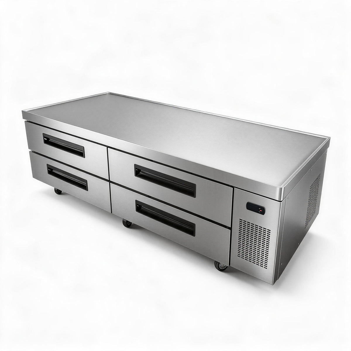 ORIKOOL 72" Commercial Refrigerated Chef Base, 12.36 Cu.Ft, Stainless Steel