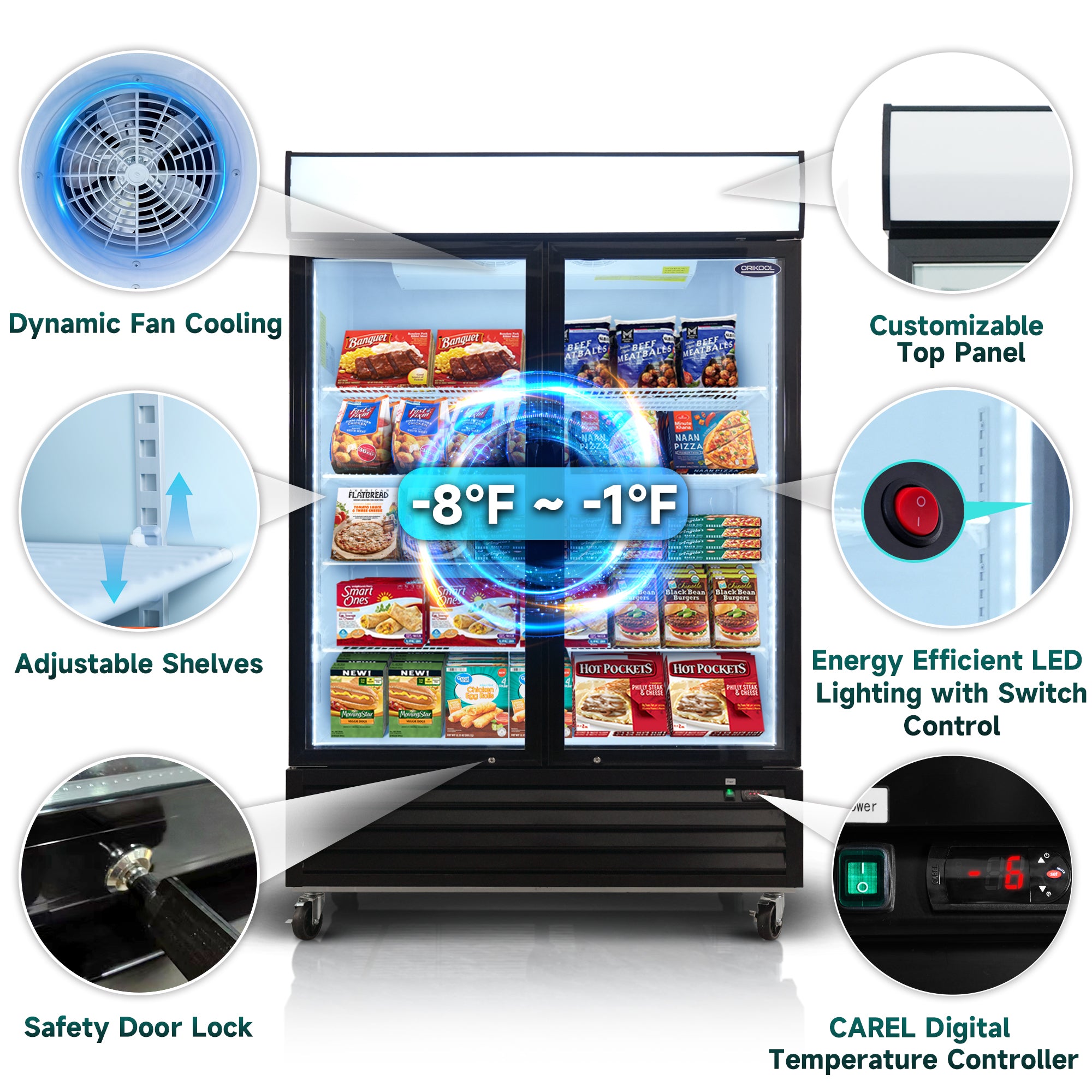 Expositor comercial ORIKOOL de 54