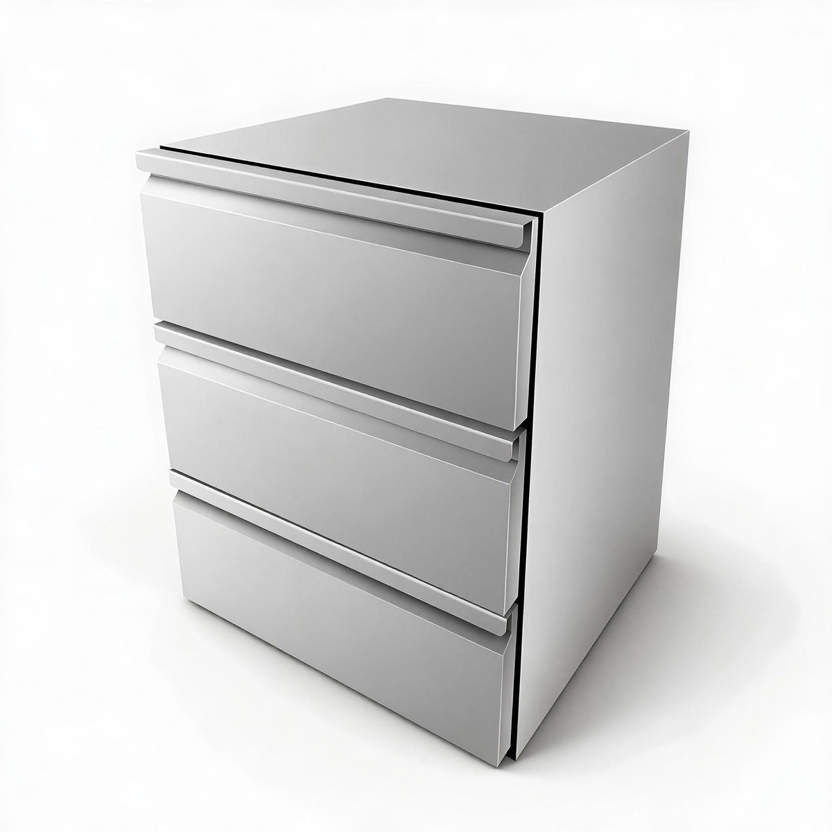 ORIKOOL 23" Commercial Undercounter Refrigerator with 3 Drawers, 4.4 Cu.Ft, Stainless Steel