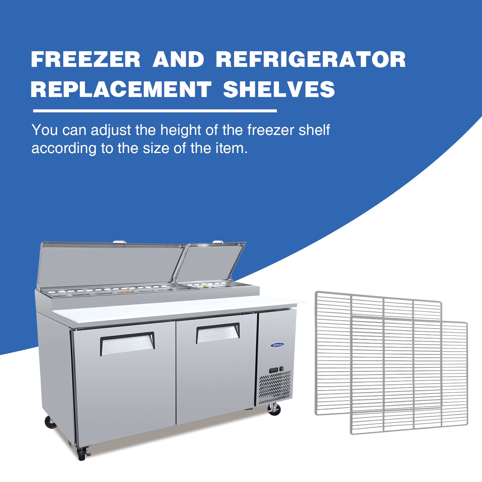 25 1/5" x 23 3/5" Commercial Freezer and Refrigerator Replacement Shel