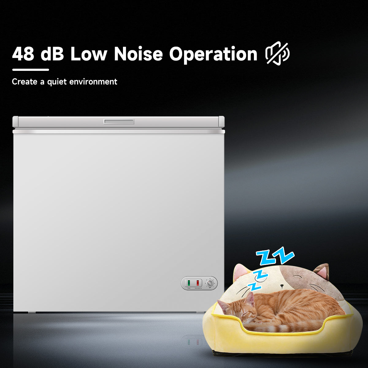 ORIKOOL 7 Cu.Ft Chest Freezer -9.5℉~ 5℉,7 Temperature Control, Removable Baskets, Energy-efficient Deep Chest Freezer