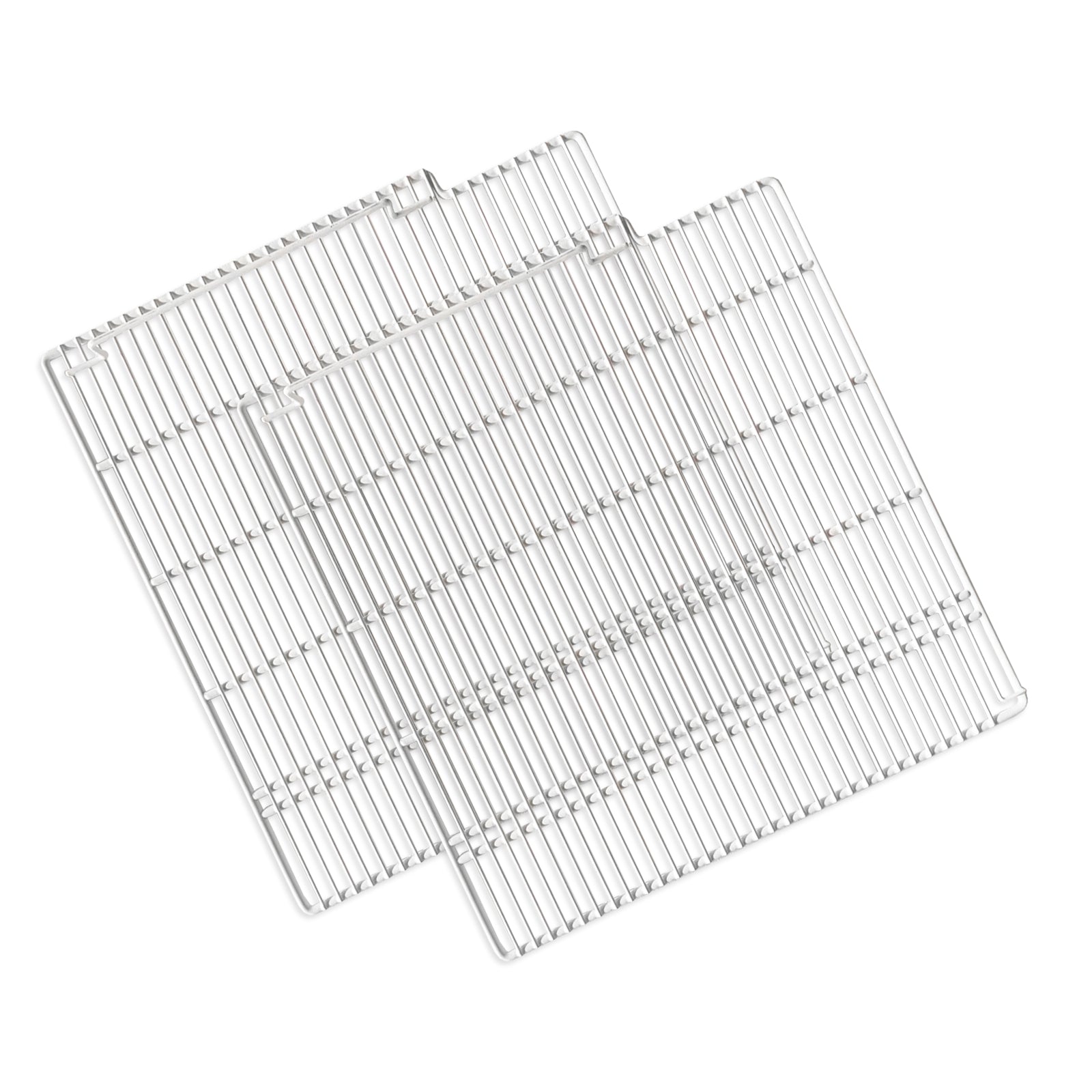 24 1/2" x 24" Adjustable Epoxy-coated Wire Shelves (Left) for SD2090F, SD2090FT - (White) Commercial Freezer Shelves Set of 2