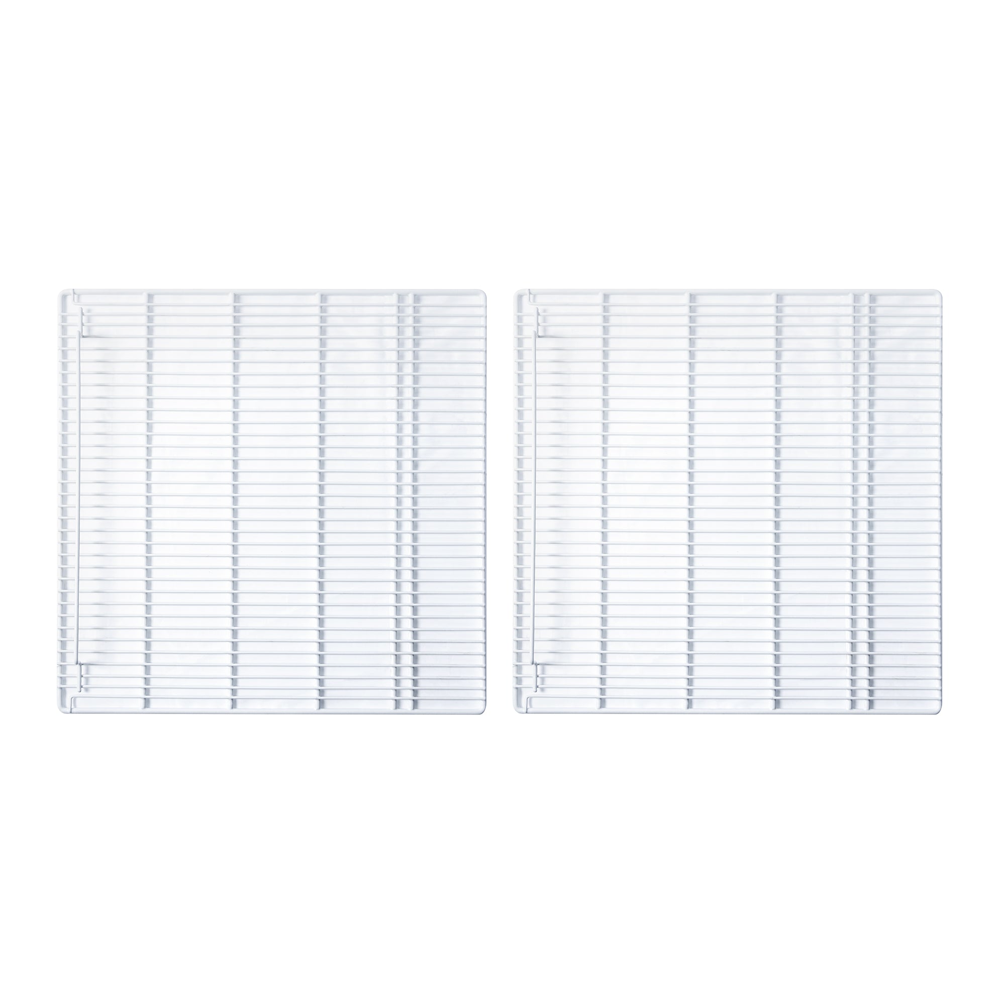 Adjustable Epoxy-coated Wire Shelves (Left and Right) for SC2090F, SC2090FT - Enhance Organization with Sturdy Utility Shelves - (White) Commercial Refrigerator Shelves Set of 2