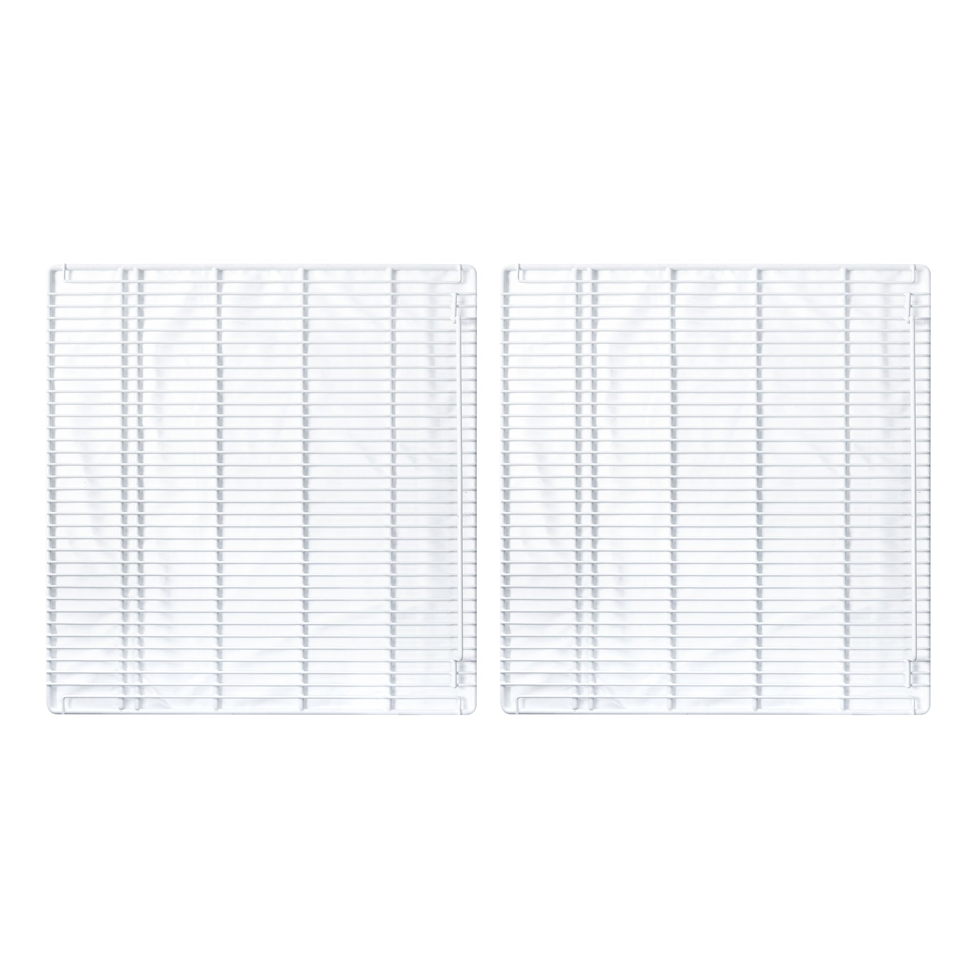 Adjustable Epoxy-coated Wire Shelves (Middle) for SD2090F, SD2090FT - Enhance Organization with Sturdy Utility Shelves - (White) Commercial Freezer Shelves Set of 2Freezer Shelves Set of 2