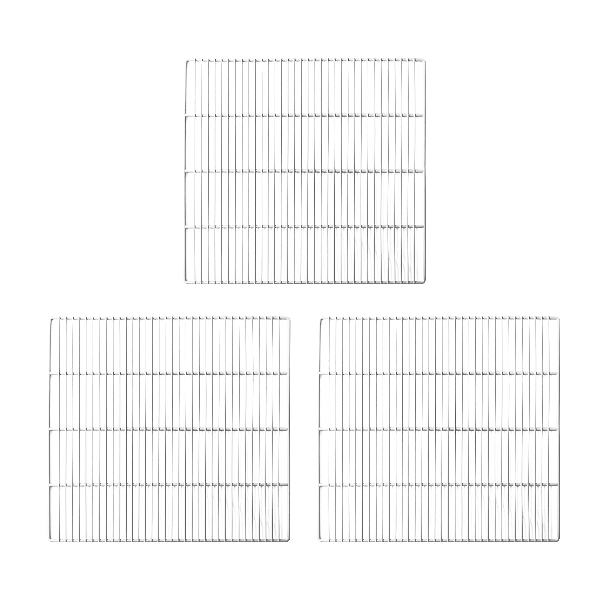 Adjustable Epoxy-coated Wire Shelves for TPP93 (Middle)- Enhance Organization with Sturdy Utility Shelf - (Gray) Commercial Refrigerator Shelves Set of 3